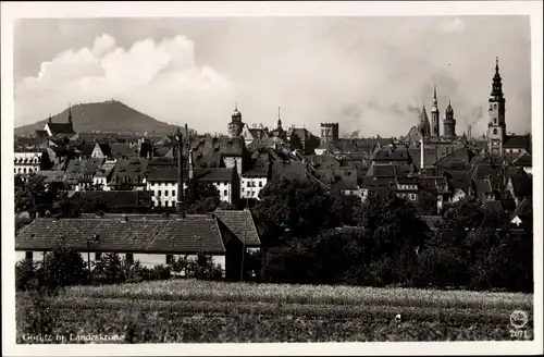 Ak Görlitz in der Lausitz, Stadt mit Landeskrone