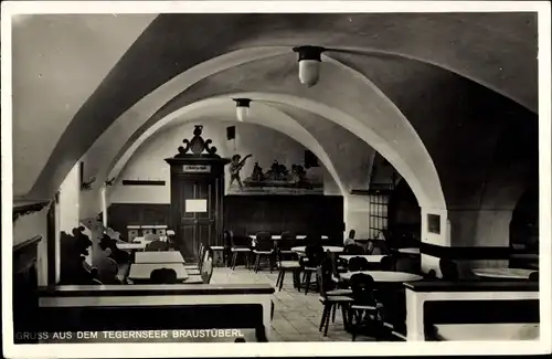 Ak Tegernsee in Oberbayern, Tegernseer Braustüberl