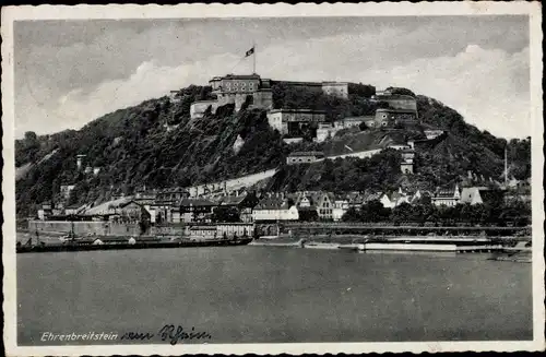 Ak Ehrenbreitstein Koblenz am Rhein, Ortsansicht