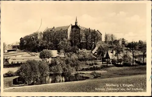 Ak Stollberg im Erzgebirge, Schloß Hoheneck von der Südseite