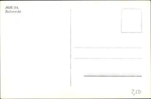 Ak Aue im Erzgebirge Sachsen, Teilansicht