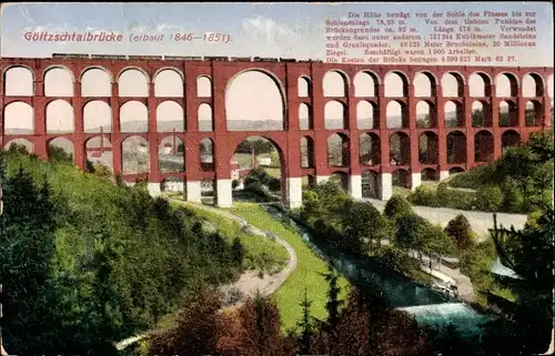 Ak Mylau Reichenbach im Vogtland, Göltzschtalbrücke
