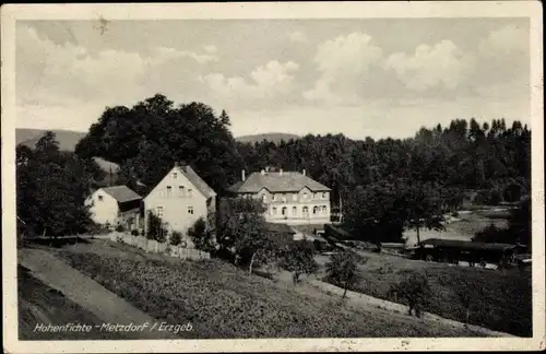 Ak Metzdorf Hohenfichte Leubsdorf in Sachsen,Teilansicht