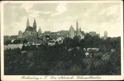 Ak Rothenburg ob der Tauber Mittelfranken, Ortsansicht, das altdeutsche Schmuckkästchen