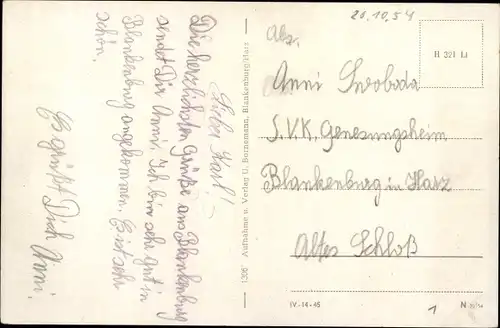 Ak Blankenburg am Harz, Panorama