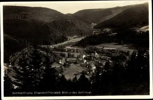Ak Sitzendorf in Thüringen, Blick in das Sorbitztal