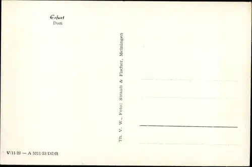 Ak Erfurt in Thüringen, Dom