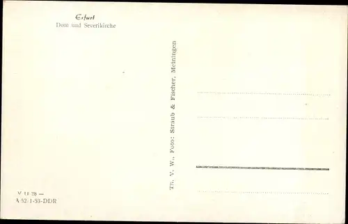 Ak Erfurt in Thüringen, Dom und Severikirche
