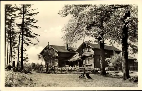 Ak Brotterode in Thüringen, Waldschänke Dreiherrenstein