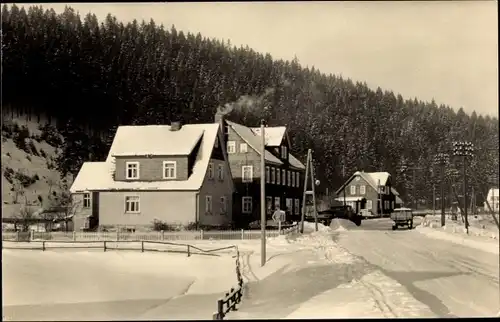 Ak Schleusingerneundorf Schleusingen in Thüringen, Winteransicht