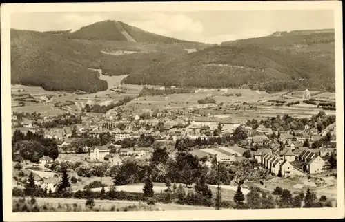 Ak Zella Mehlis im Thüringer Wald, Panorama