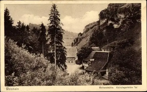 Ak Weismain Oberfranken, Weihersmühle, Kleinziegenfelder Tal