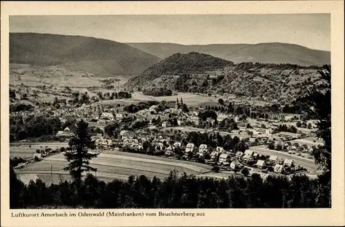 Ak Amorbach im Odenwald Unterfranken, Mainfranken, Blick vom Beuchnerberg