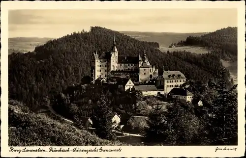 Ak Lauenstein Ludwigsstadt in Oberfranken, Burg Lauenstein
