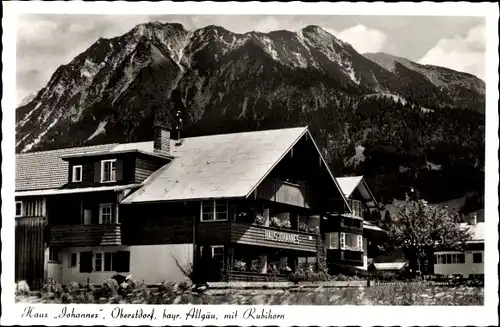 Ak Oberstdorf im Oberallgäu, Haus Johannes, Rubihorn