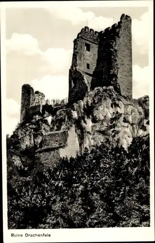 Ak Königswinter am Rhein, Ruine Drachenfels