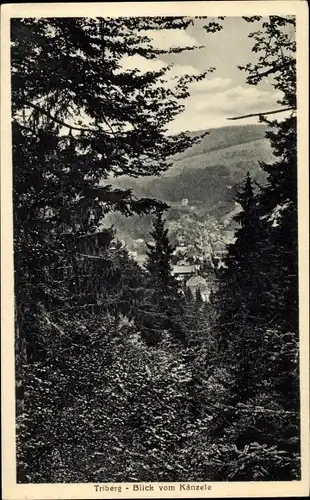 Ak Triberg im Schwarzwald, Blick vom Känzele