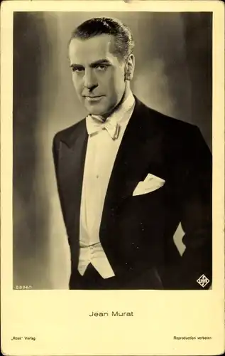 Ak Schauspieler Jean Murat, Portrait im Smoking, Ufa Film, Ross Verlag 8894 1