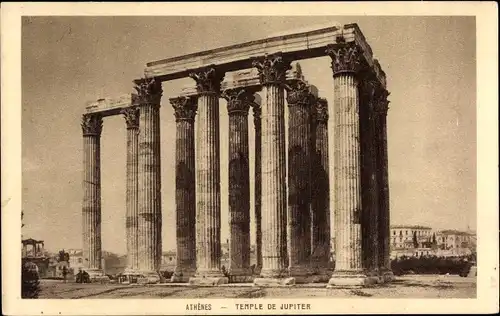 Ak Athen Griechenland, Temple de Jupiter