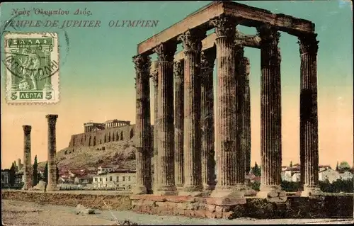 Ak Olympia Griechenland, Temple de Jupiter