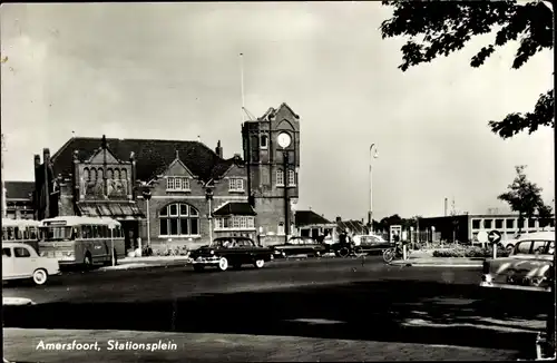 Ak Amersfoort Utrecht Niederlande, Stationsplein