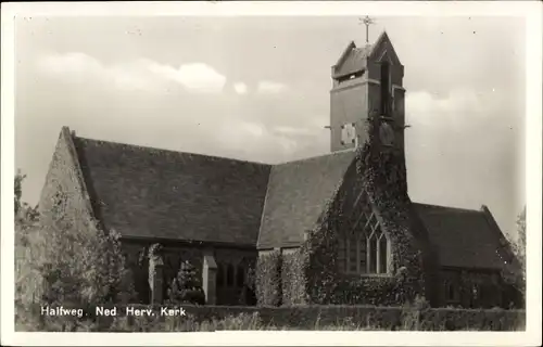 Ak Halfweg Haarlemmermeer Nordholland, Ned. Herv. Kerk