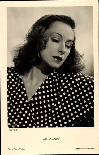 Ak Schauspielerin Lili Murati, Portrait, Foto Quick A 3900 1