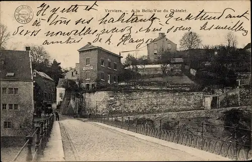 Ak Verviers Wallonien Lüttich, A la Belle-Vue du Chatelet