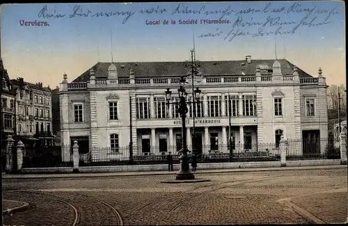 Ak Verviers Wallonien Lüttich, Local de la Societe l´Harmonie