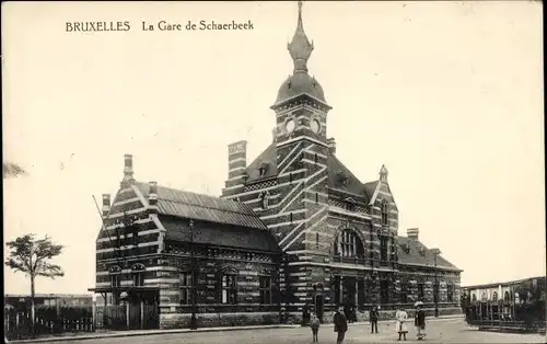 Ak Schaerbeek Schaarbeek Bruxelles Brüssel, Gare