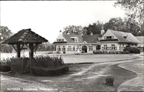 Ak Rutbeek Overijssel, Zonnebeek Tuinmanshuis