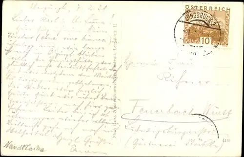 Ak Gurgl Tirol, Winterpanorama