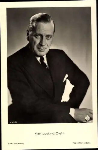 Ak Schauspieler Karl Ludwig Diehl, Portrait