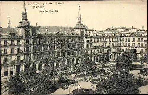 Ak Madrid Spanien, Plaza Mayor