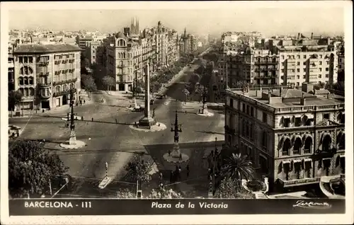 Ak Barcelona Katalonien, Plaza de la Victoria
