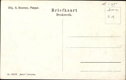 Ak Meppel Drenthe Niederlande, Staphorsterweg