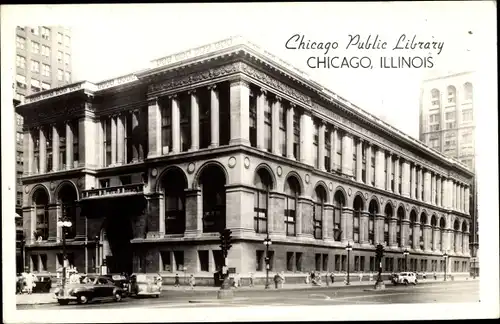 Ak Chicago Illinois USA, Chicago Public Library