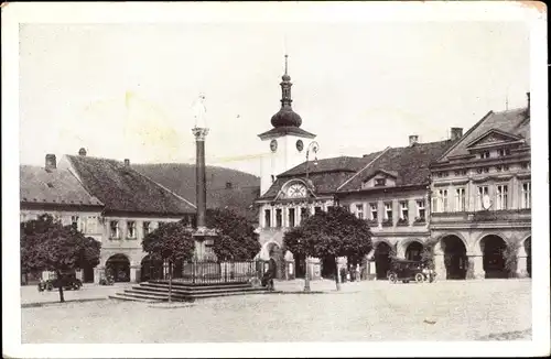 Ak Ústí nad Orlicí Wildenschwert Region Pardubice, Platz
