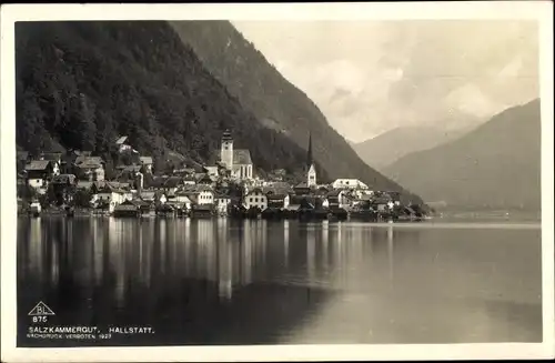Ak Hallstatt im Salzkammergut Oberösterreich, Totalansicht