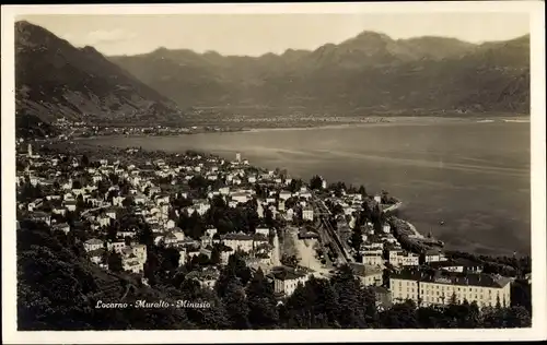 Ak Locarno Kanton Tessin Schweiz, Gesamtansicht