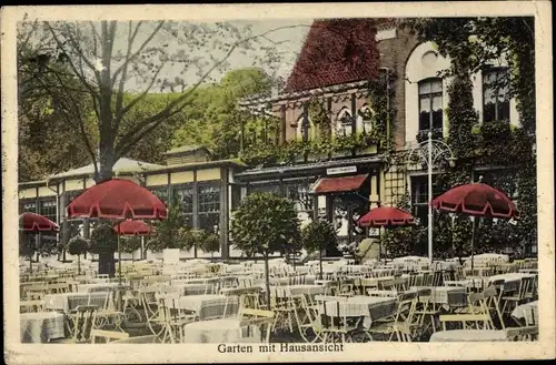 Ak Hildesheim in Niedersachsen, Restaurant Berghölzchen, Garten