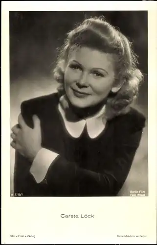 Ak Schauspielerin Carsta Löck, Portrait