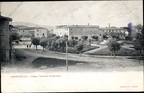 Ak Orbetello Toskana, Piazza Vittorio Emanuele