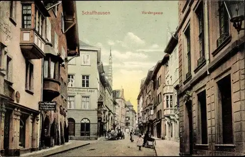 Ak Schaffhausen Stadt Schweiz, Vordergasse