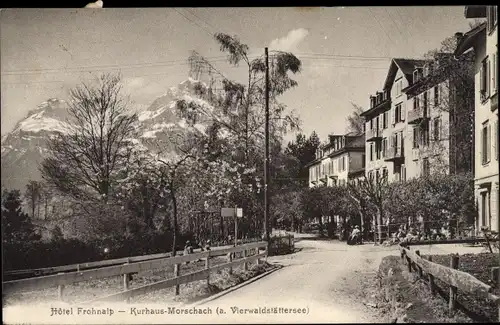 Ak Morschach Kt Schwyz Schweiz, Hotel Frohalp, Kurhaus