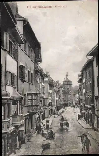 Ak Schaffhausen am Rhein Schweiz, Vorstadt