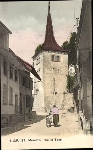 Ak Moudon Kanton Waadt, Vieille Tour