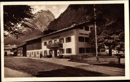Ak Ramsau im Berchtesgadener Land Oberbayern, Auzingers Gasthaus Hintersee