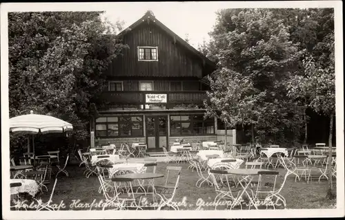 Ak Grünwald bei München, Waldcafe, Terrasse