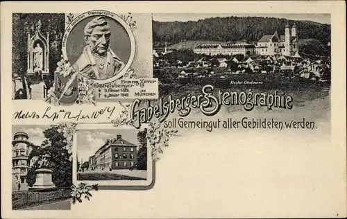 Ak München, Gabelsberger Stenographie, Franz Xaver Gabelsberger, Kloster